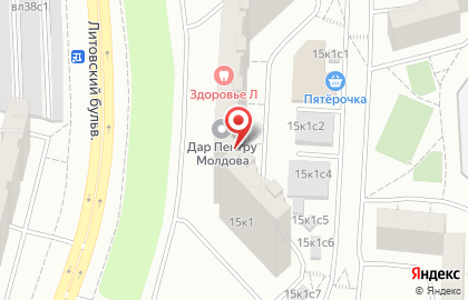 Алеф на Литовском бульваре на карте