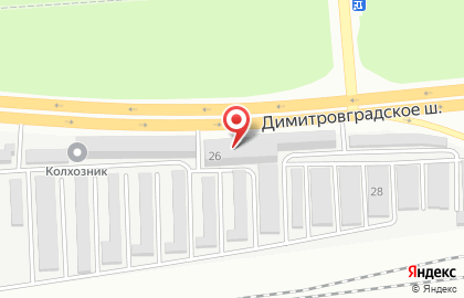 Торговая компания СпецТехМас на Димитровградском шоссе на карте