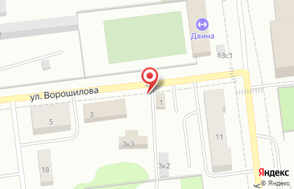 Торговая компания Северавтопром на улице Ворошилова на карте