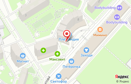 Ателье Модная линия в Октябрьском районе на карте