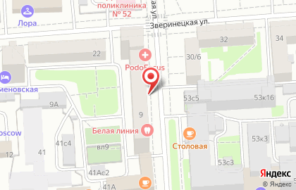 Стоматология Белая линия на Мироновской улице на карте