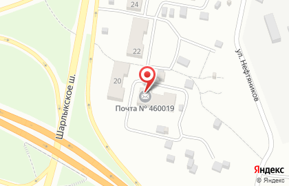 Почта России в Оренбурге на карте