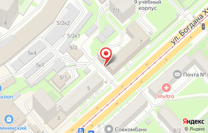 Магазин тканей в Новосибирске на карте