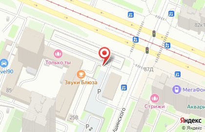 Автостоянка в Санкт-Петербурге на карте