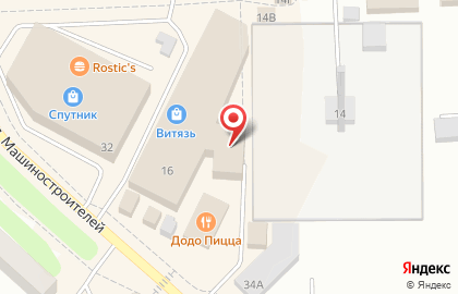 Торговый центр Витязь, торговый центр на Волгоградской улице на карте