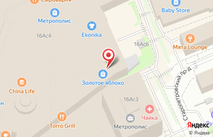 Парфюмерный супермаркет Золотое Яблоко на Ленинградском шоссе на карте