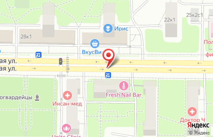 Сетунь на Молодогвардейской улице на карте