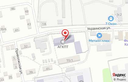 Астраханский государственный колледж профессиональных технологий на Туапсинской улице на карте