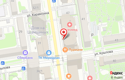 Магазин разливного пива Пивной Бутик на улице Семьи Шамшиных на карте