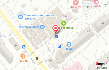 Магазин канцелярских товаров на улице Комарова, 21А на карте