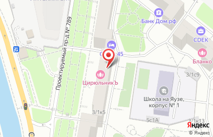 Аренда Офисов на Семёновской набережной на карте