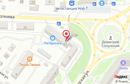Супермаркет Покупочка на улице Тургенева на карте