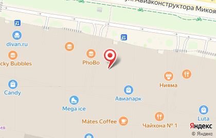 Ресторан быстрого питания Крошка Картошка на Ходынском бульваре на карте