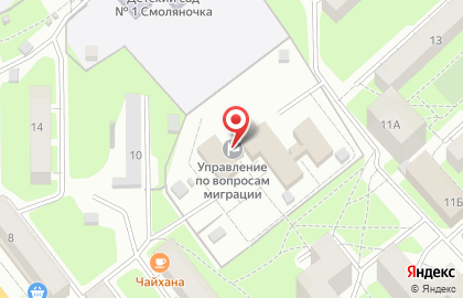 Управление по вопросам миграции УМВД России по Смоленской области на карте