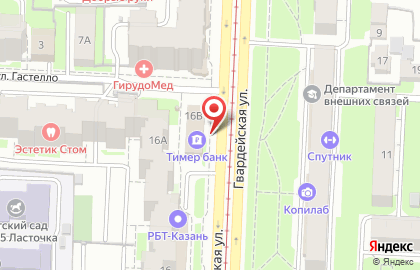 ОАО Банкомат, АКБ Абсолют Банк на Гвардейской улице на карте