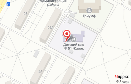Жарок в Центральном районе на карте