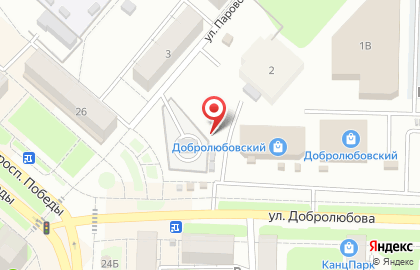 Рыбная лавка на улице Добролюбова на карте