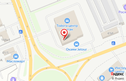 Toyota центр, ООО Оками Курган на карте
