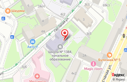 Союз дизайнеров Москвы на 3-й Песчаной улице на карте
