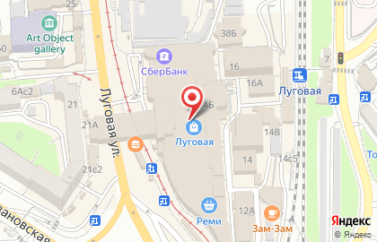 Магазин Бонжур на Луговой улице на карте