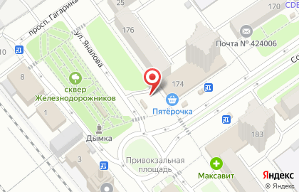 Магазин хлебобулочных изделий Стрекоза на Советской улице на карте