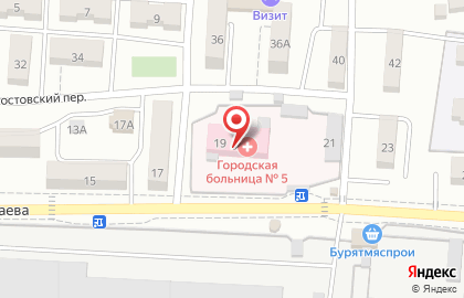 Городская поликлиника №5 в Октябрьском районе на карте