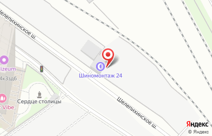 Шиномонтажная мастерская в Хорошево-Мневниках на карте