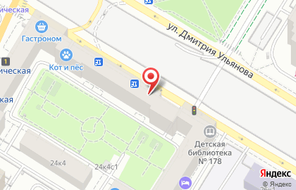 Банк ВТБ на улице Дмитрия Ульянова на карте