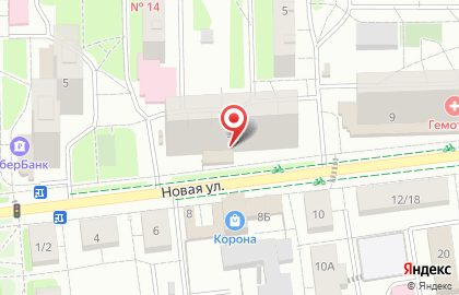 Менада на Новой улице на карте