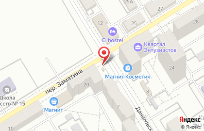 Киоск по продаже хлебобулочных изделий на улице Замятина на карте