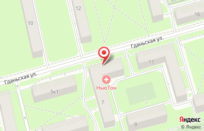 Детский медицинский центр нейропсихологии и логопедии НьюТон на Гданьской улице на карте