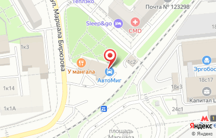 Интернет-магазин Bisnesshina.ru на улице Маршала Бирюзова на карте