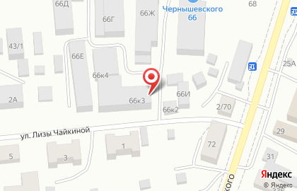 Магазин Табакерка на улице Чернышевского на карте
