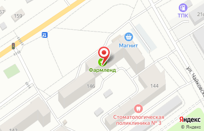 Аптека Фармленд в Тюмени на карте
