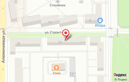 Рыбная лавка Карпуша на улице Строителей на карте