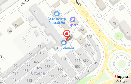 Магазин автозапчастей Автокузов на улице Суворова на карте