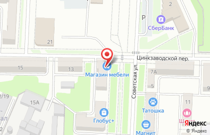 Супермаркет Мария-Ра на Советской улице на карте