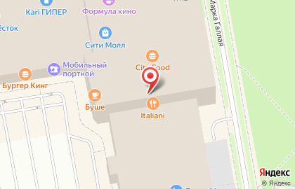 Ресторан домашней кухни Теремок в ТЦ Сити Молл на карте