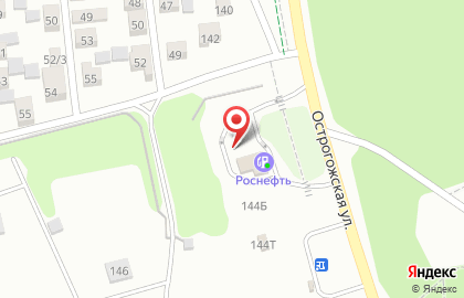 СТО Роснефть на Острогожской улице на карте