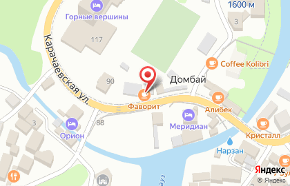 Кафе Фаворит, кафе на Карачаевской улице на карте