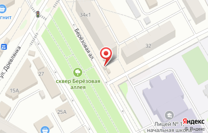 Магазин Союзпечать-плюс на Берёзовой аллее на карте