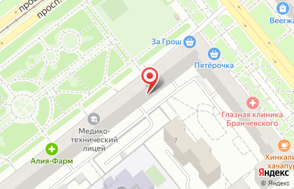 Центр внешкольной работы Космос в Октябрьском районе на карте