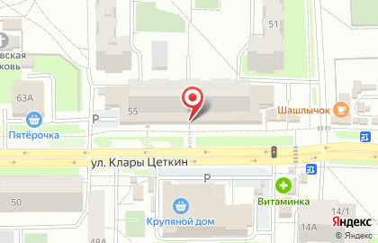 Магазин Хороший хлеб в Железнодорожном районе на карте