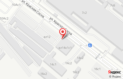 Автостоянка Мгса на улице Красная Сосна на карте