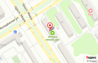 Акционерный коммерческий банк АКБ Энергобанк на Молодёжной улице на карте