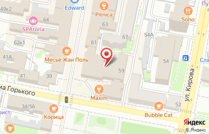 Банкомат Банк ВТБ 24, филиал в г. Пензе на Московской улице, 59 на карте