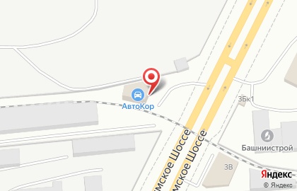 Автосервис и магазин автозапчастей АвтоКор в Калининском районе на карте