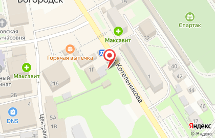 Киоск фастфудной продукции на улице Котельникова на карте