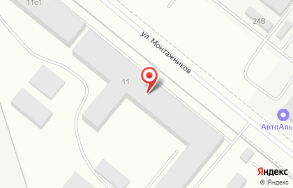 ВУХИН на улице Монтажников на карте
