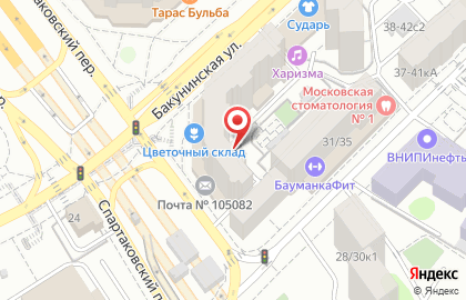 Новое Время на Бакунинской улице на карте